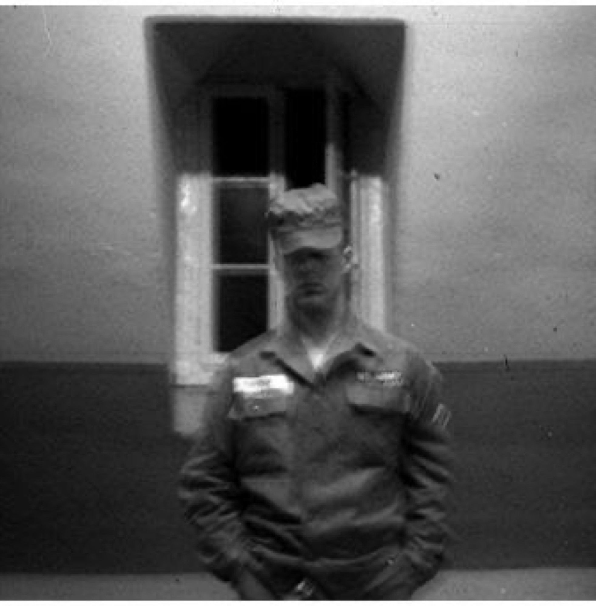 Marshall in Army fatigues during his military service