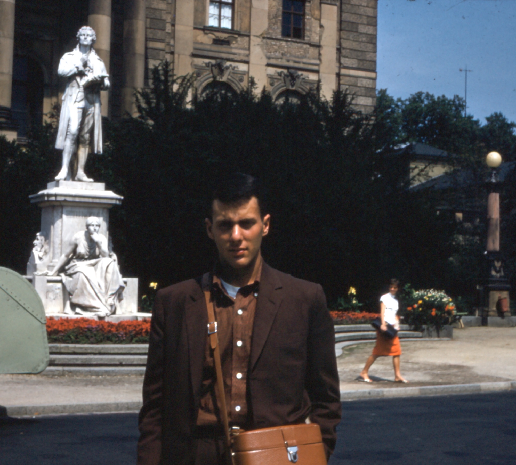 Marshall as a young traveler in Europe